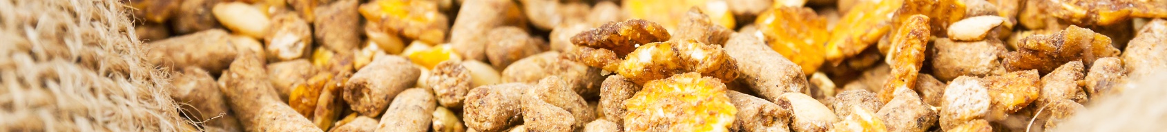 Closeup few of animal feed.